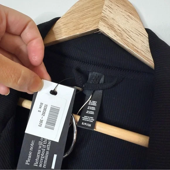 New SKIMS Soft Lounge Rib Sleep Set - Onyx black size small - Picture 11 of 14